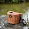 Vintiquewise Wicker Fishing Creel with Faux Leather Shoulder Strap QI003415 - alternate 4